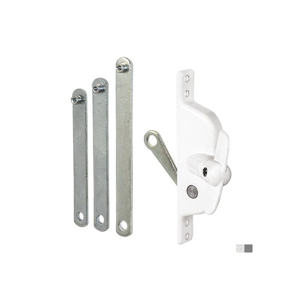 Jalousie Operator, Reversible, With Three Link Arms, White Finish (Single Pack)